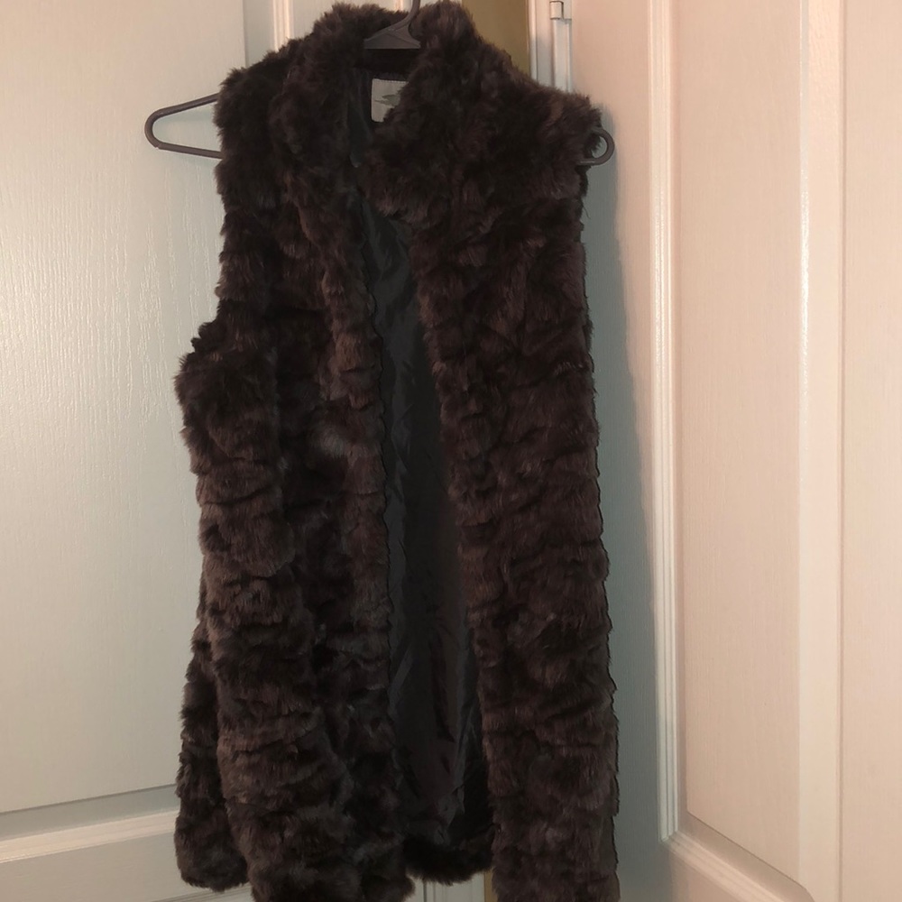 Faux fur vest